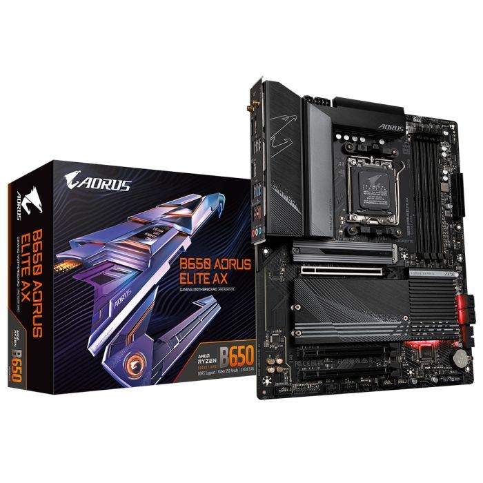 Материнська плата GIGABYTE B650 AORUS ELITE AX зображення 2