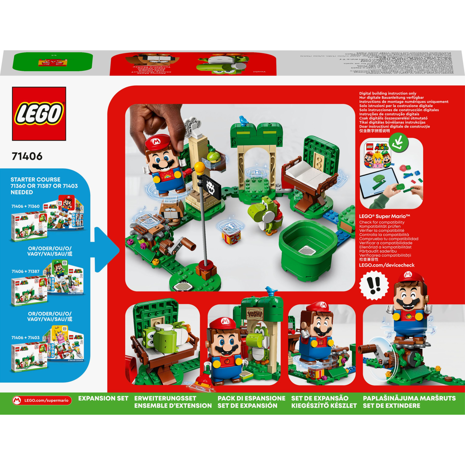 Конструктор LEGO Super Mario Додатковий набір «Будинок подарунків Йоші» (71406) зображення 10