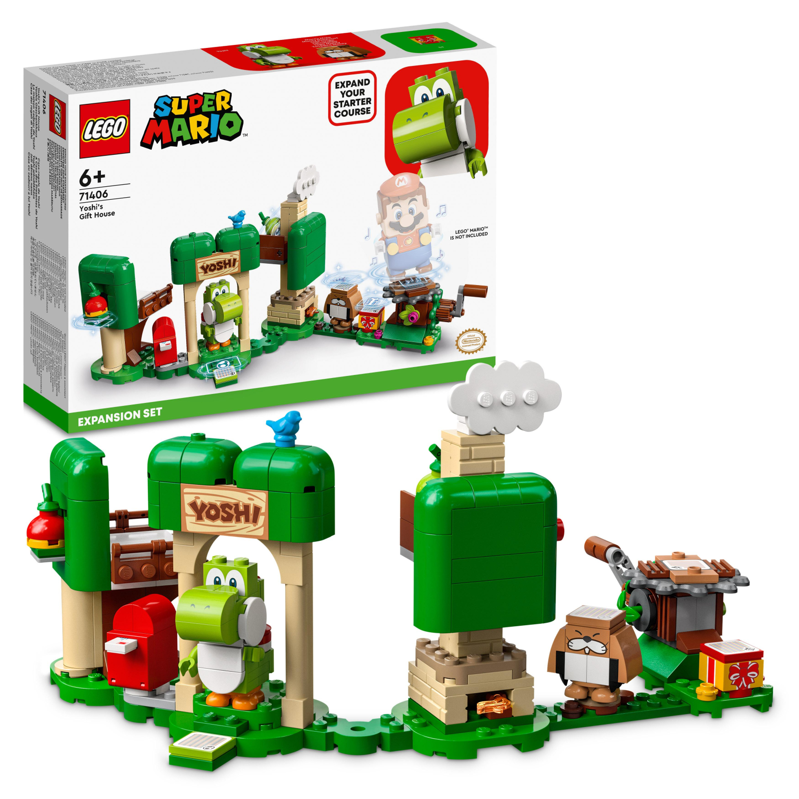 Конструктор LEGO Super Mario Додатковий набір «Будинок подарунків Йоші» (71406) зображення 2