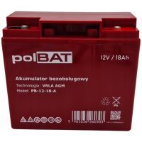 Батарея к ИБП polBAT AGM 12V-18Ah (PB-12-18-A) изображение 2