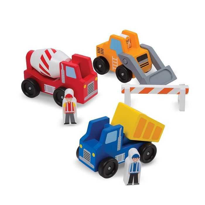 Ігровий набір Melissa&Doug Дерев'яний набір "Будівельні машинки" (MD656) зображення 2