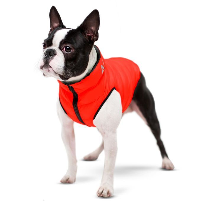 Курточка для тварин Airy Vest двостороння XS 25 червоно-чорна (1569) зображення 4