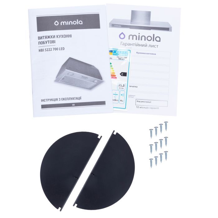 Витяжка кухонна Minola HBI 5222 BLF 700 LED зображення 9