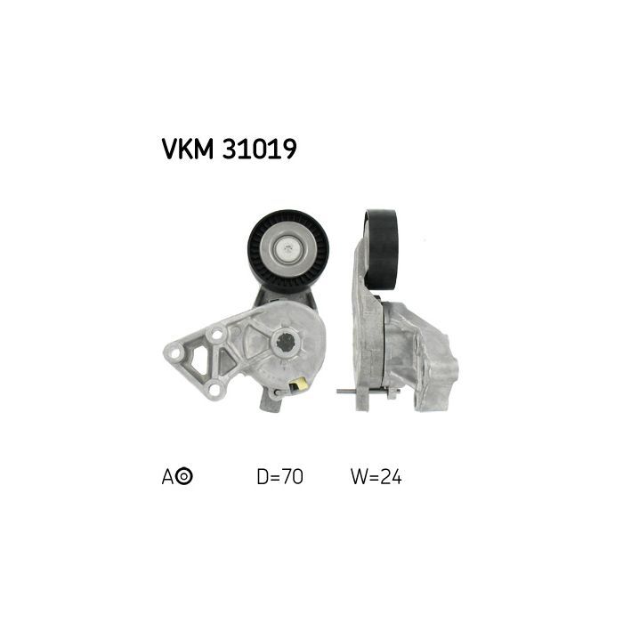 Натягувач ременя з роликом SKF VKM 31019