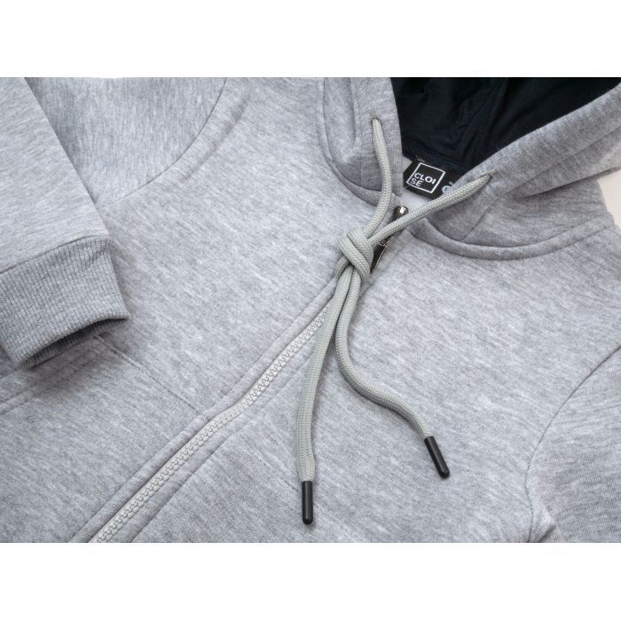 Кофта дитяча Cloise флісова на блискавці (CL0125009-128-lightgray) зображення 3
