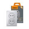 Розетка Videx BINERA 2ая серебр (VF-BNSK2-SS) изображение 4