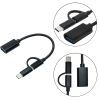 Перехідник OTG AC-150 2in1 USB 3.0 - MicroUSB USB Type-C Black XoKo (AC-150-BK) зображення 4