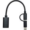 Перехідник OTG AC-150 2in1 USB 3.0 - MicroUSB USB Type-C Black XoKo (AC-150-BK) зображення 5
