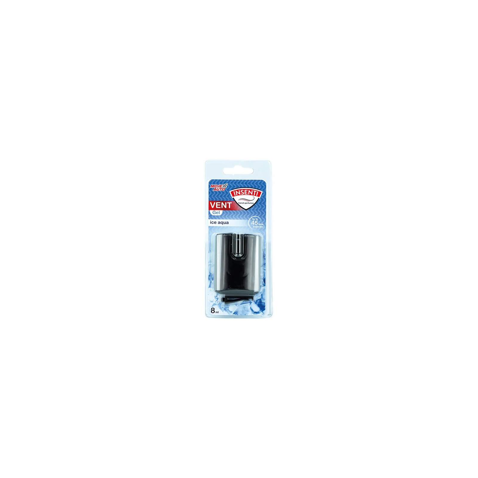 Ароматизатор для автомобиля MOJE AUTO Insenti Vent Gel Ice Aqua 8мл (15-553)