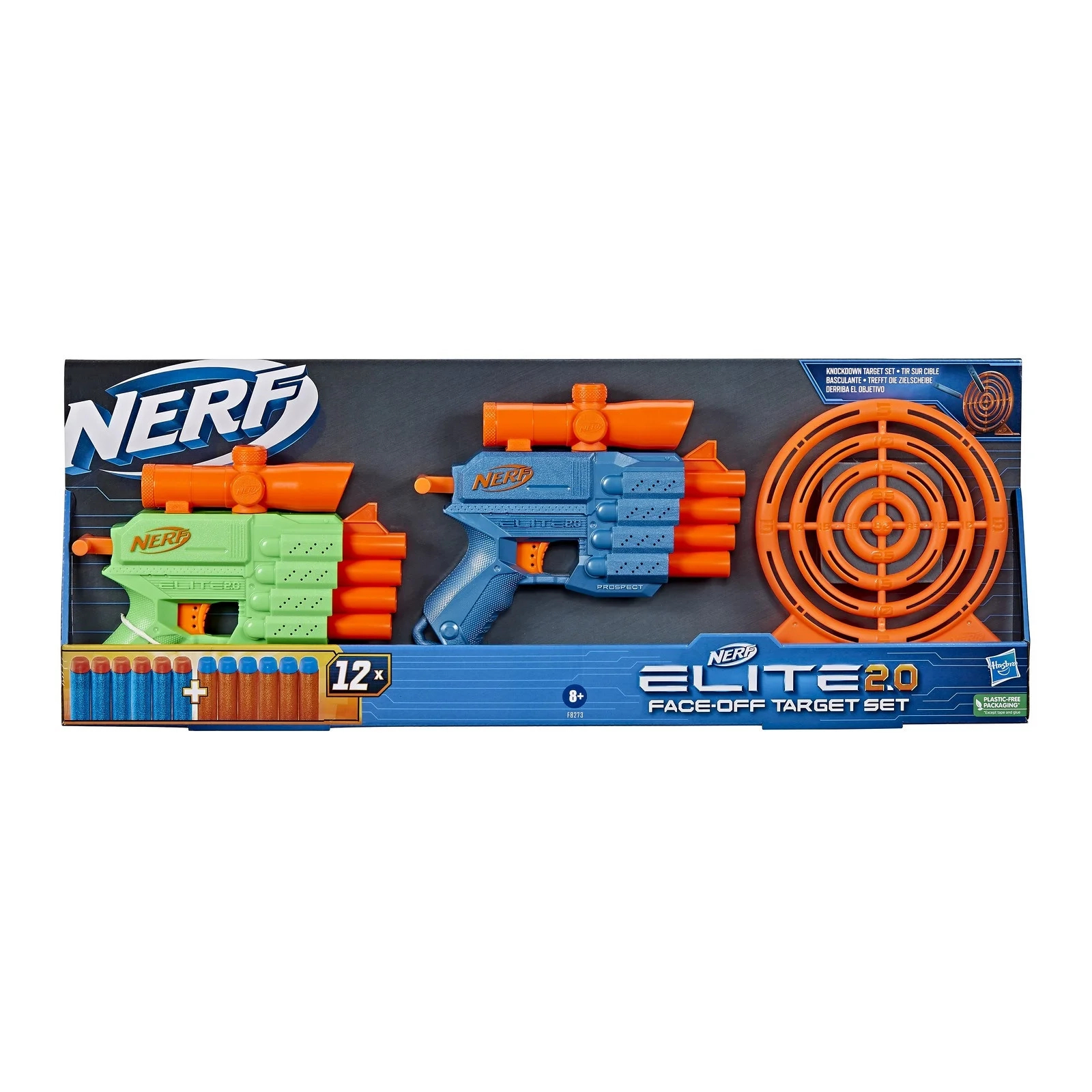Игрушечное оружие Hasbro Nerf набор бластеров Elite 2.0 fase off Target (F8273)