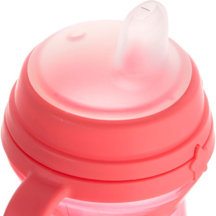 Поїльник-непроливайка Canpol babies з силіконовим носиком FirstCup 150 мл Рожева (56/614_pin) зображення 3