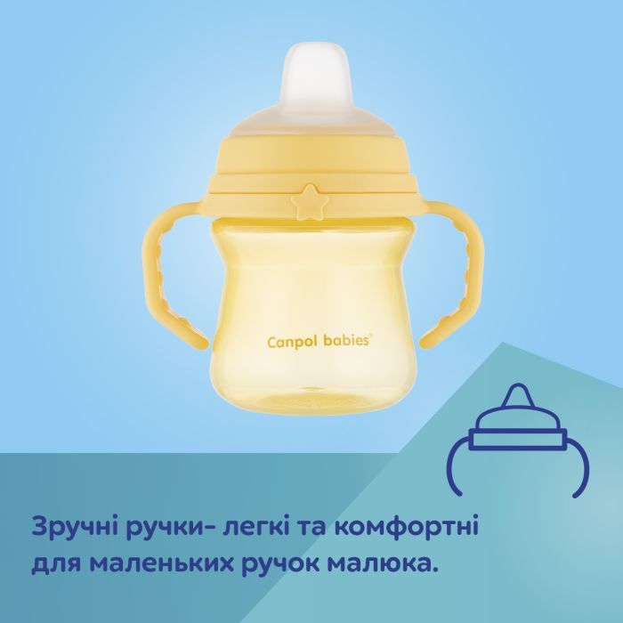 Поїльник-непроливайка Canpol babies з силіконовим носиком FirstCup 150 мл Рожева (56/614_pin) зображення 8