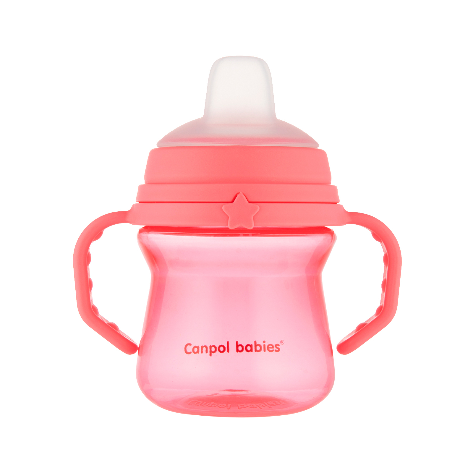 Поильник-непроливайка Canpol babies с силиконовым носиком FirstCup 150 мл Розовая (56/614_pin)