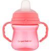 Поїльник-непроливайка Canpol babies з силіконовим носиком FirstCup 150 мл Рожева (56/614_pin)