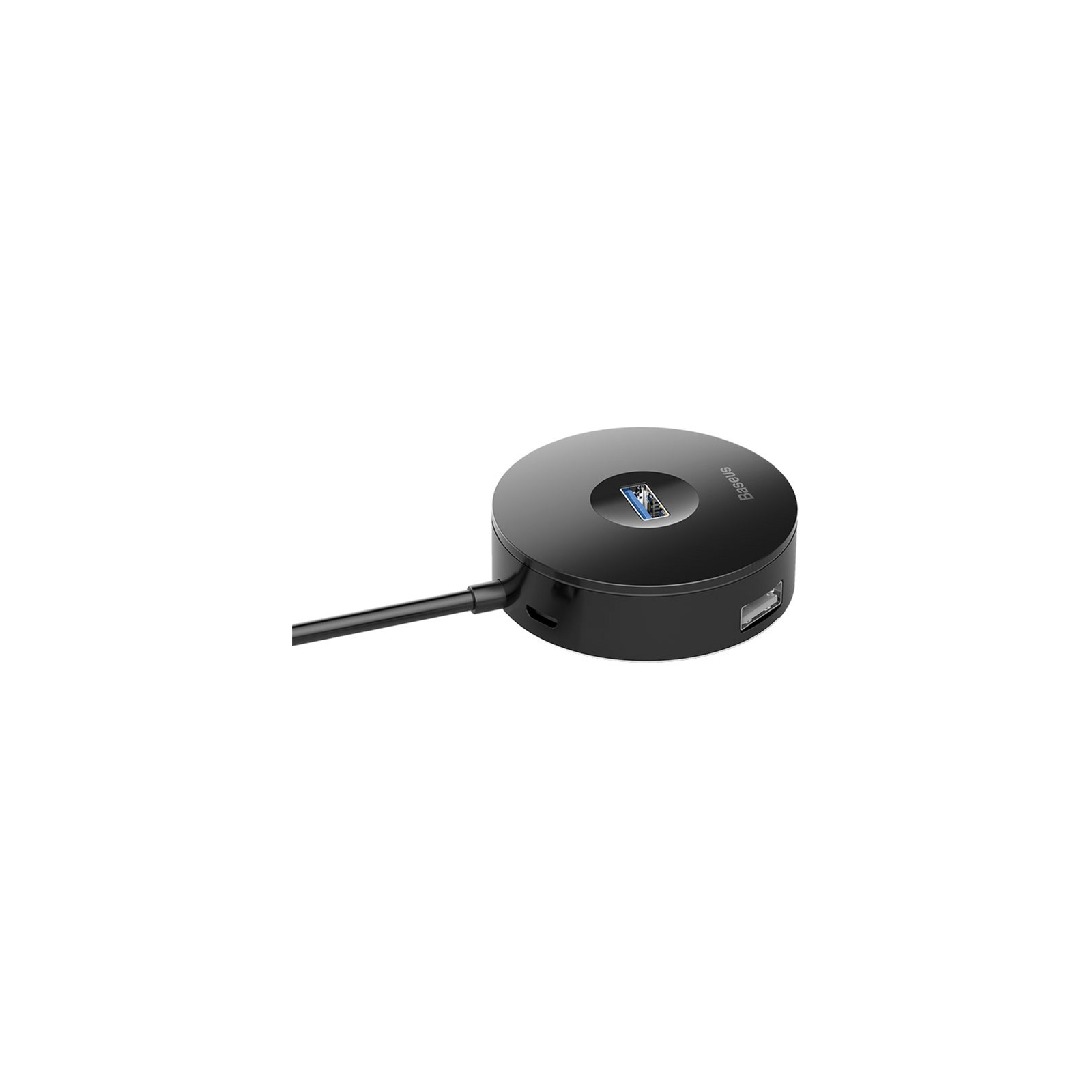 Концентратор Baseus Round box HUB adapter (USB3.0 to USB3.0*1+USB2.0*3) Black (CAHUB-F01) зображення 3