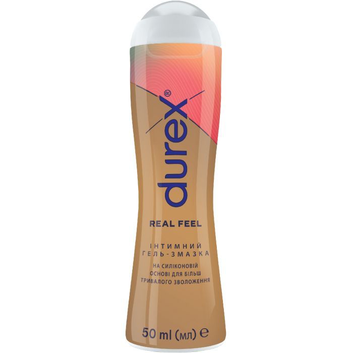 Интимный гель-смазка Durex Real Feel для анального секса на силиконовой основе (лубрикант) 50 мл (4820108005327)