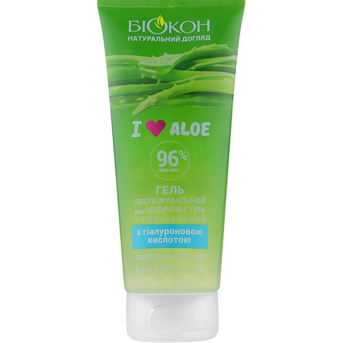 Гель для лица Біокон I Love Aloe Универсальный увлажняющий 200 мл (4823110301098)