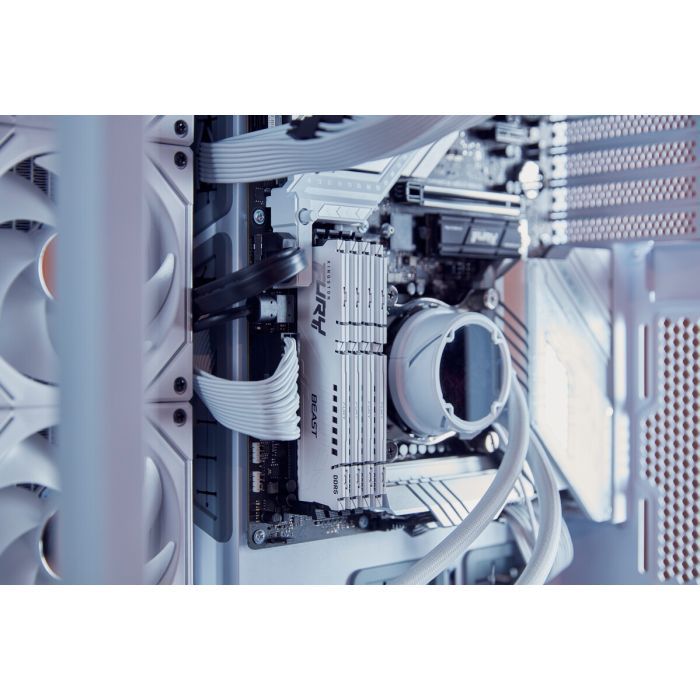 Модуль памяти для компьютера DDR5 16GB 5200 MHz Beast AM5 White Kingston Fury (ex.HyperX) (KF552C36BWE-16) изображение 6