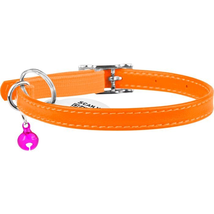 Ошейник для животных WAUDOG Glamour с QR паспортом Д 22-30 см голубой (32482) изображение 2