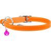 Ошейник для животных WAUDOG Glamour с QR паспортом Д 22-30 см оранжевый (32484) изображение 2