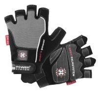 Photos - Gym Gloves Power System Рукавички для фітнесу  Mans Power PS-2580 Black/Grey L (PS-258 