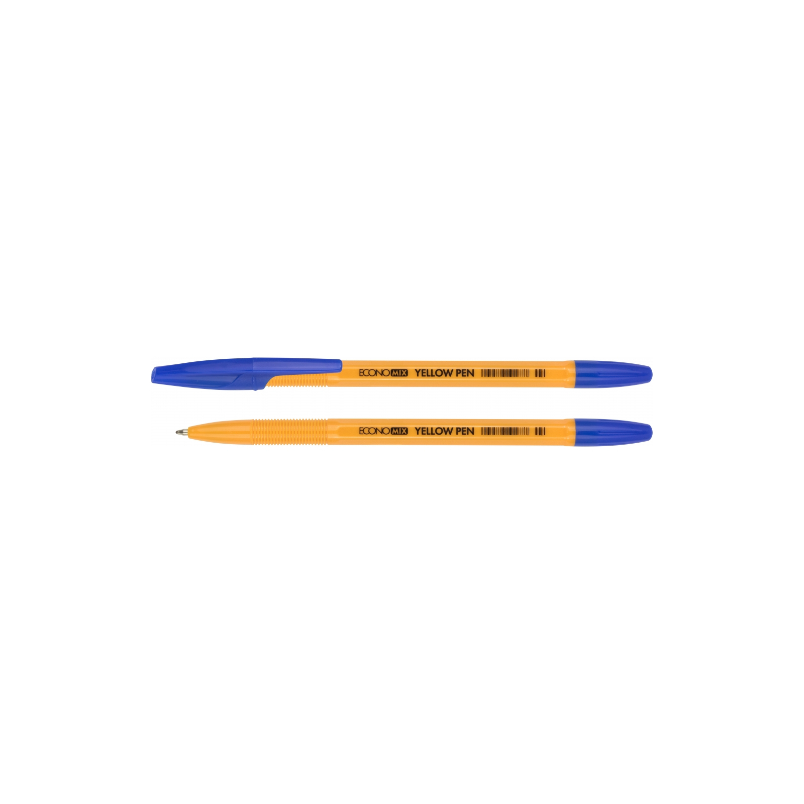 Ручка шариковая Economix YELLOW PEN 0,5мм. Корпус желтый, пишет синим (E10187-02)