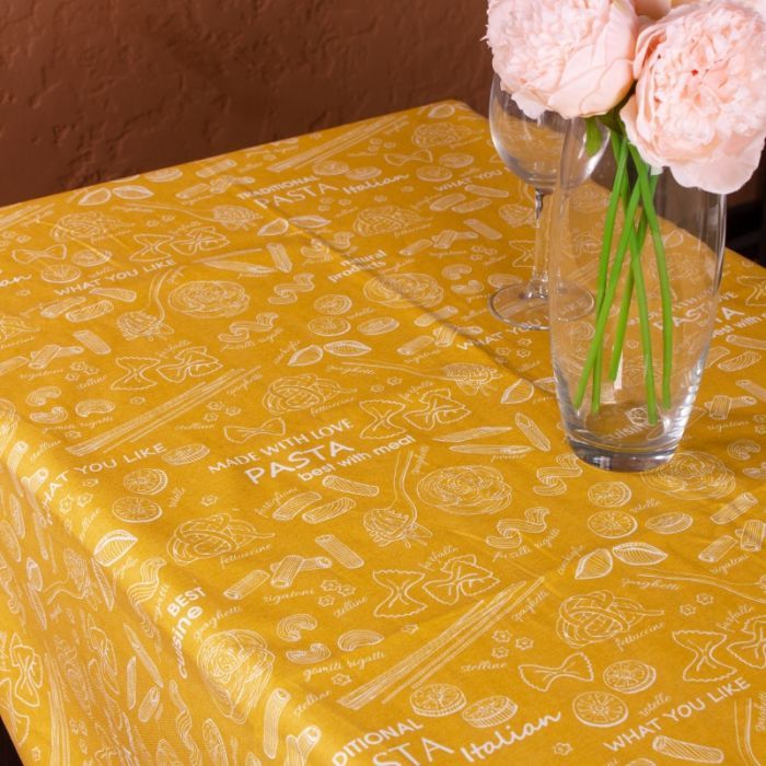 Скатерть MirSon Рогожа №201 Yellow Paste 130x130 см (2200006737742) изображение 2
