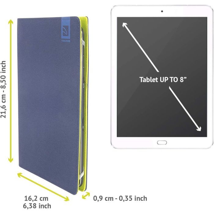 Чехол для планшета Tucano Vento Universal 7-8" blue (TAB-VT78-B) изображение 4