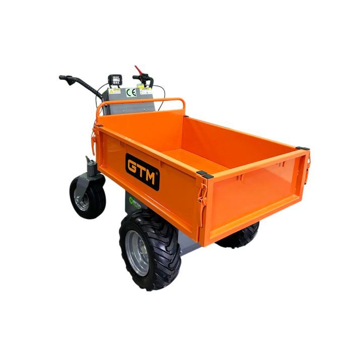 Візок вантажний GTM самохідний на колесах (дампер) 500кг/акк. 32Ah (E50M/32A) зображення 3
