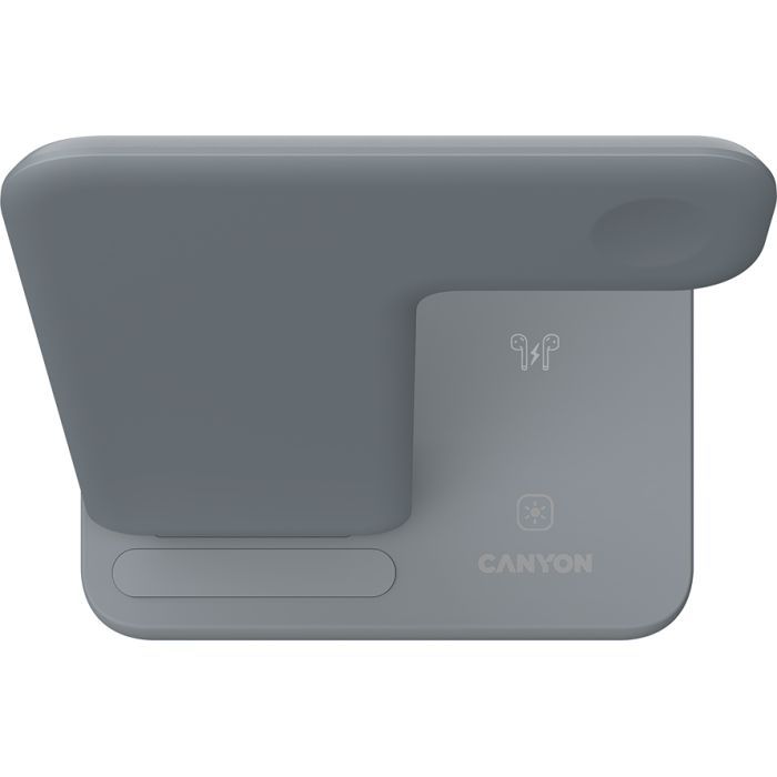 Зарядний пристрій Canyon WS-303, 3in1 Wireless Dark Grey (CNS-WCS303DG) зображення 3