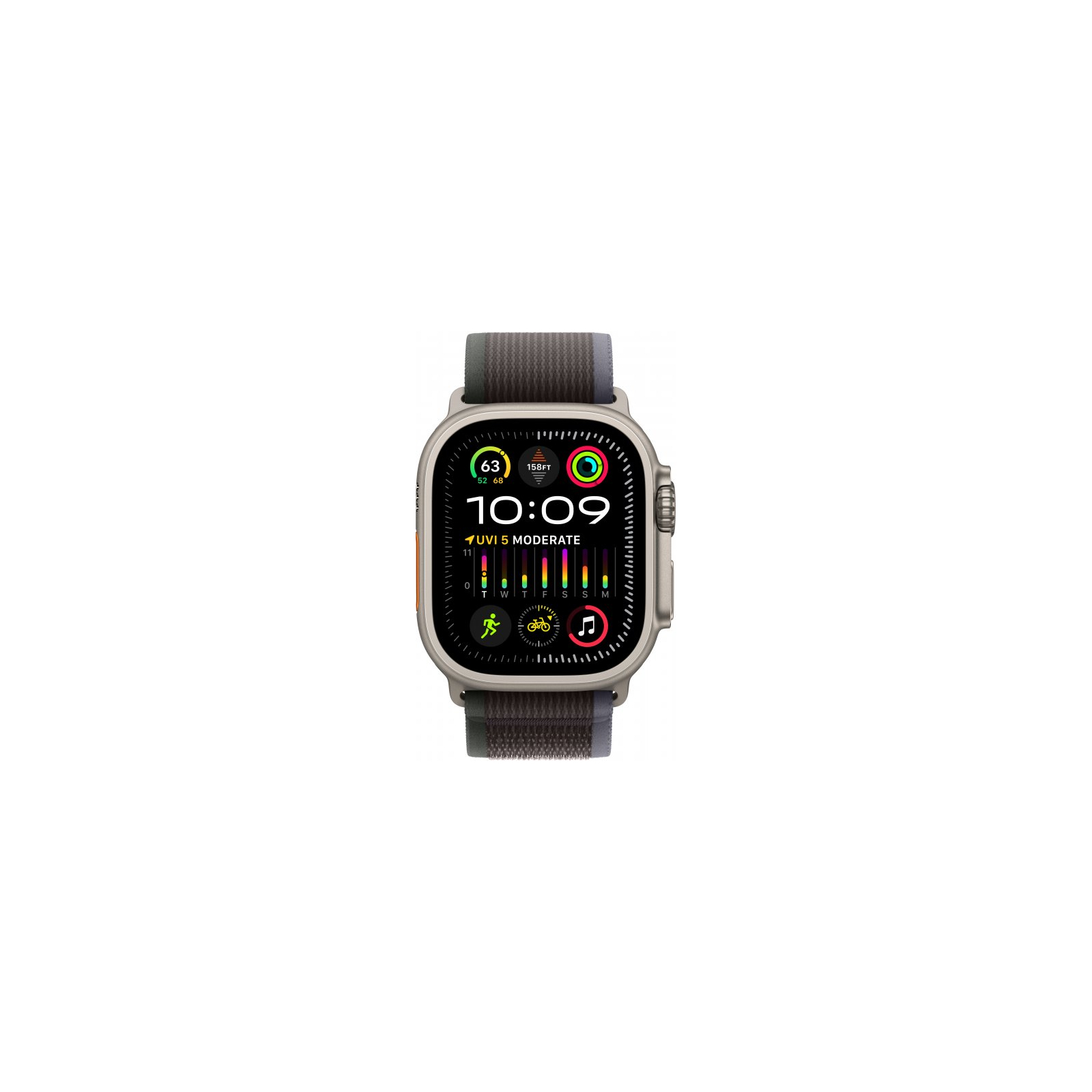 Смарт-годинник Apple Watch Ultra 2 GPS + Cellular, 49mm Titanium Case with Blue/Black Trail Loop - M/L (MRF63UL/A) зображення 2
