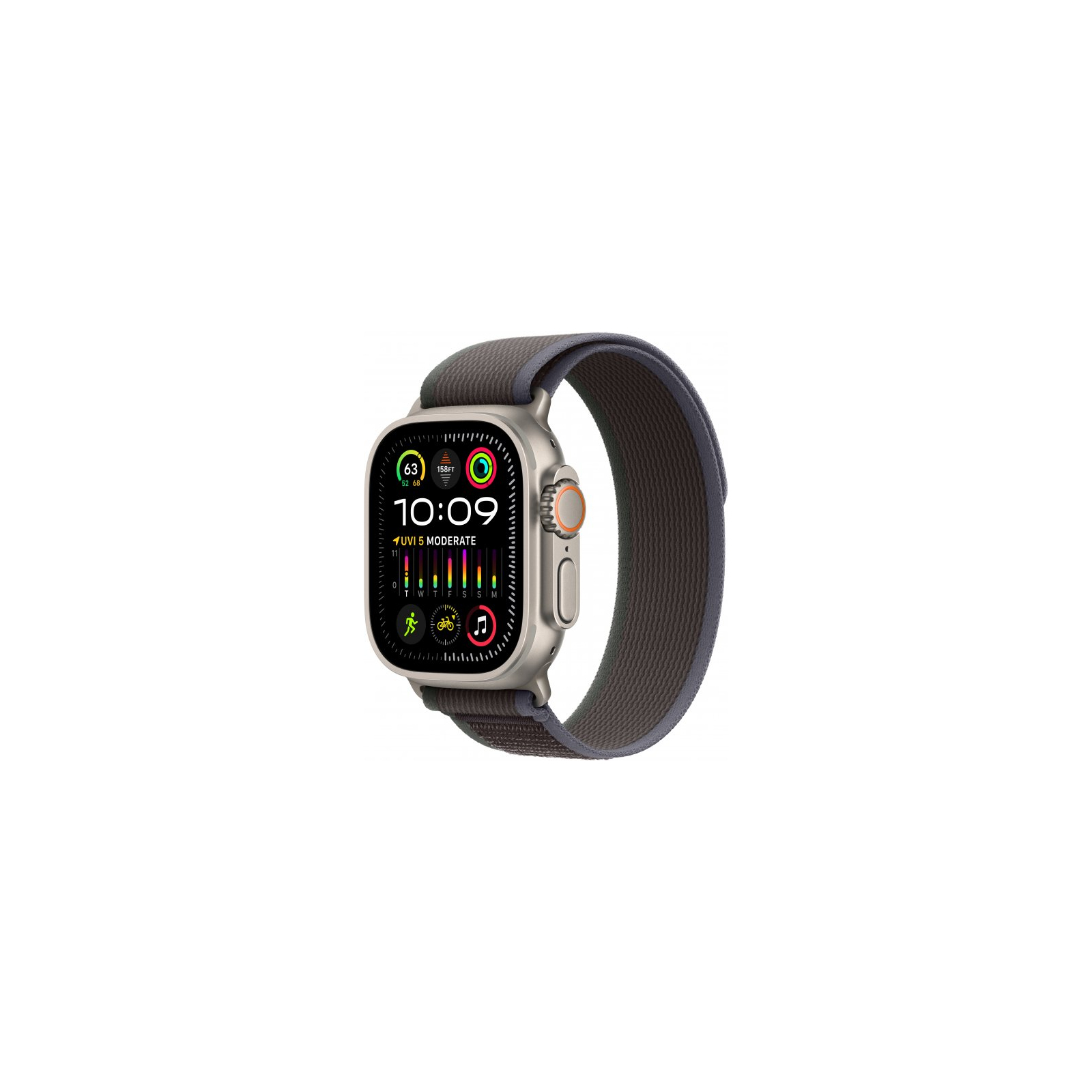 Смарт-часы Apple Watch Ultra 2 GPS + Cellular, 49mm Titanium Case with Blue/Black Trail Loop - S/M (MRF53UL/A)