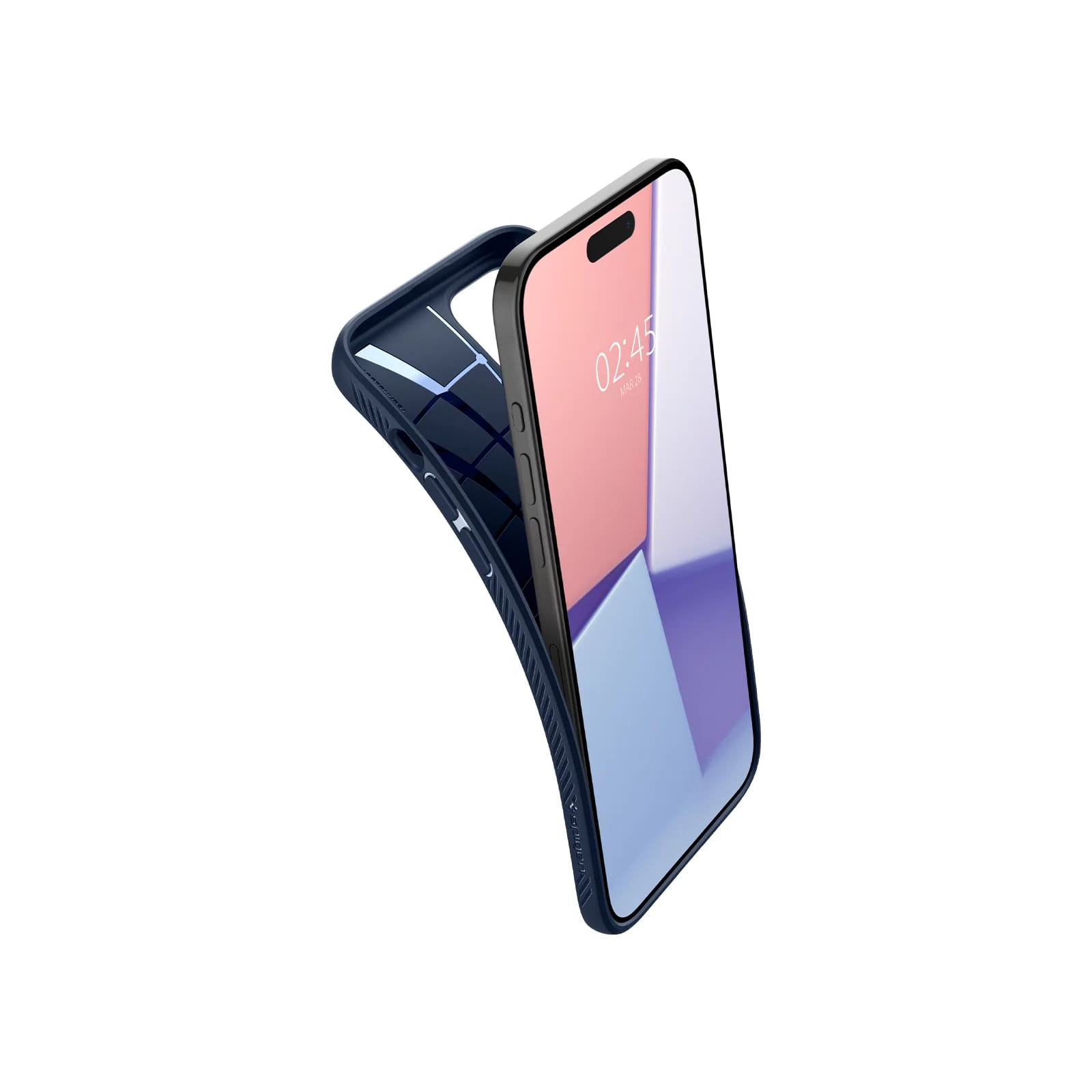 Чехол для мобильного телефона Spigen Apple iPhone 15 Pro Liquid Air Navy Blue (ACS06705) изображение 8