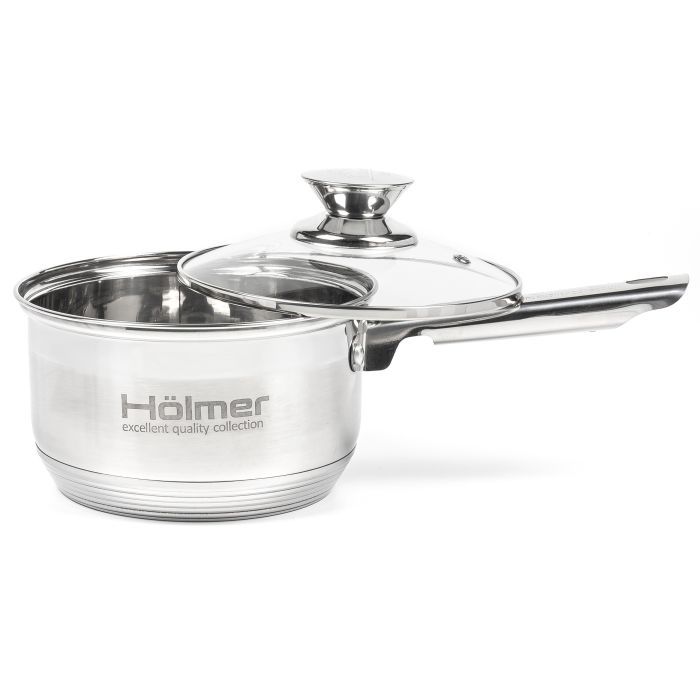 Набор посуды Hölmer з кришками 2л/2,7л/3,8л/5л (CS-1852-SS) изображение 7