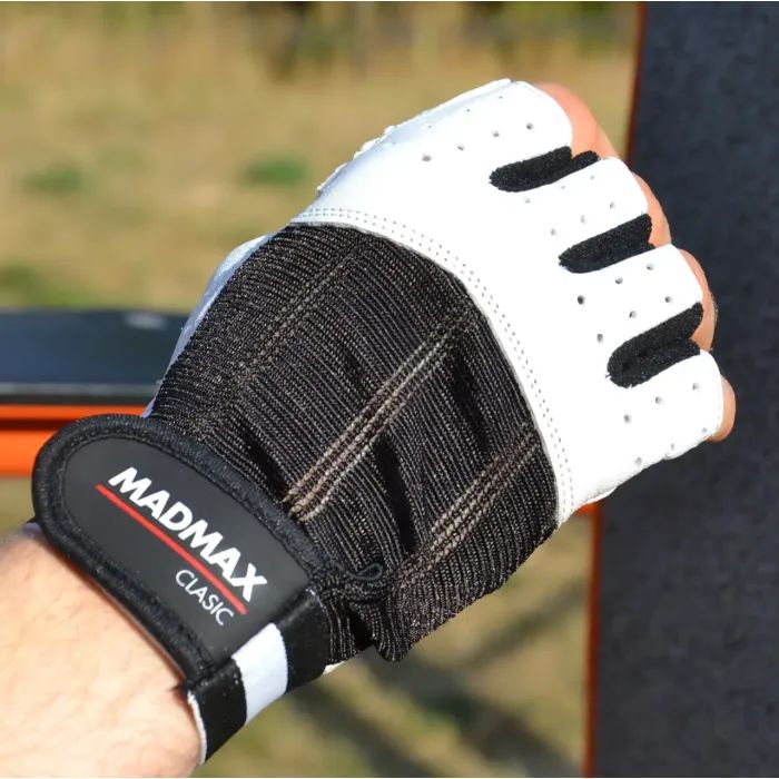 Перчатки для фитнеса MadMax MFG-248 Clasic White XL (MFG-248-White_XL) изображение 2