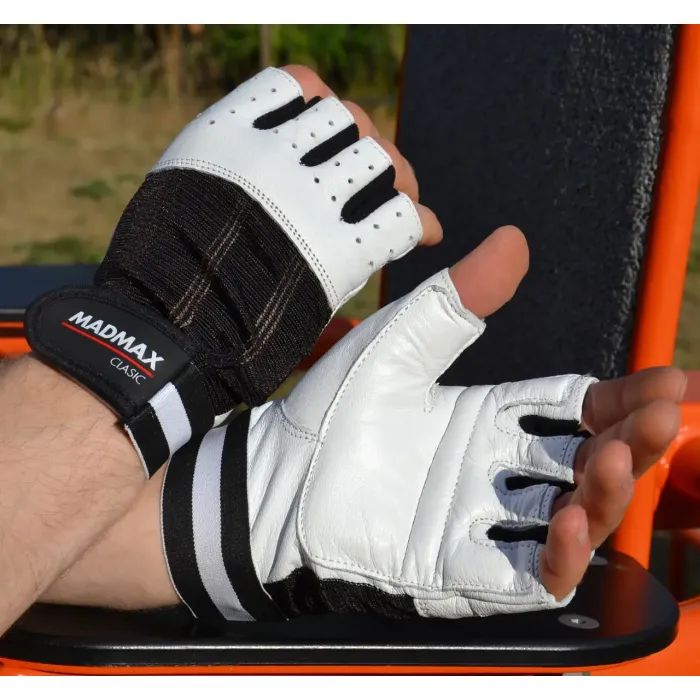 Перчатки для фитнеса MadMax MFG-248 Clasic White XL (MFG-248-White_XL) изображение 4
