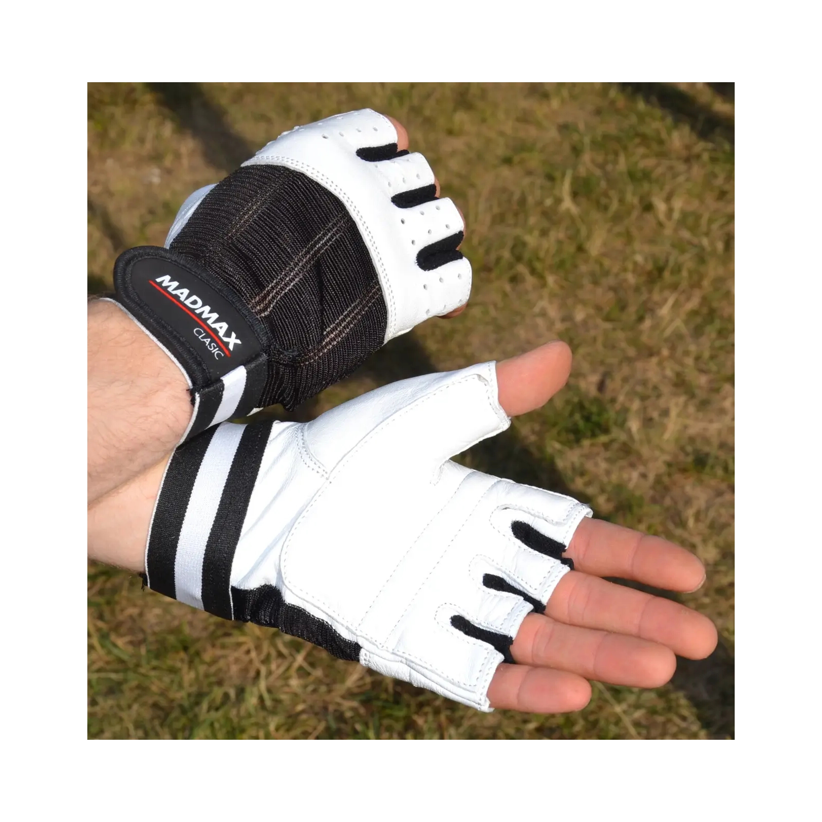 Перчатки для фитнеса MadMax MFG-248 Clasic White XXL (MFG-248-White_XXL) изображение 7
