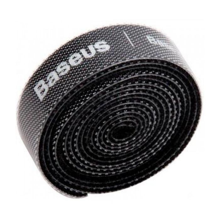 Набор для крепления лента-липучка, 1m, black Baseus (ACMGT-E01)