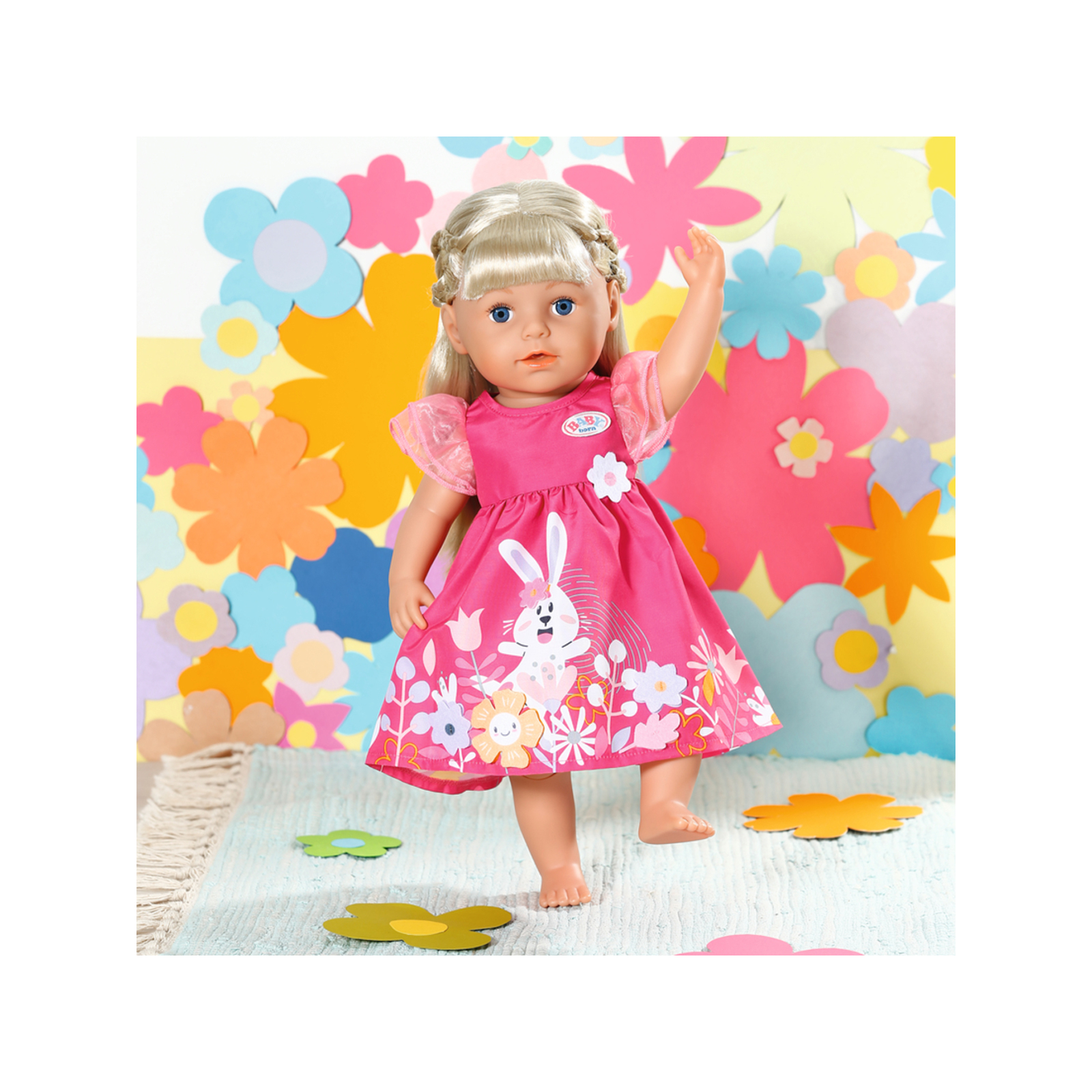 Аксессуар к кукле Zapf Одежда для куклы Baby Born Платье с цветами 43 см (832639) изображение 4