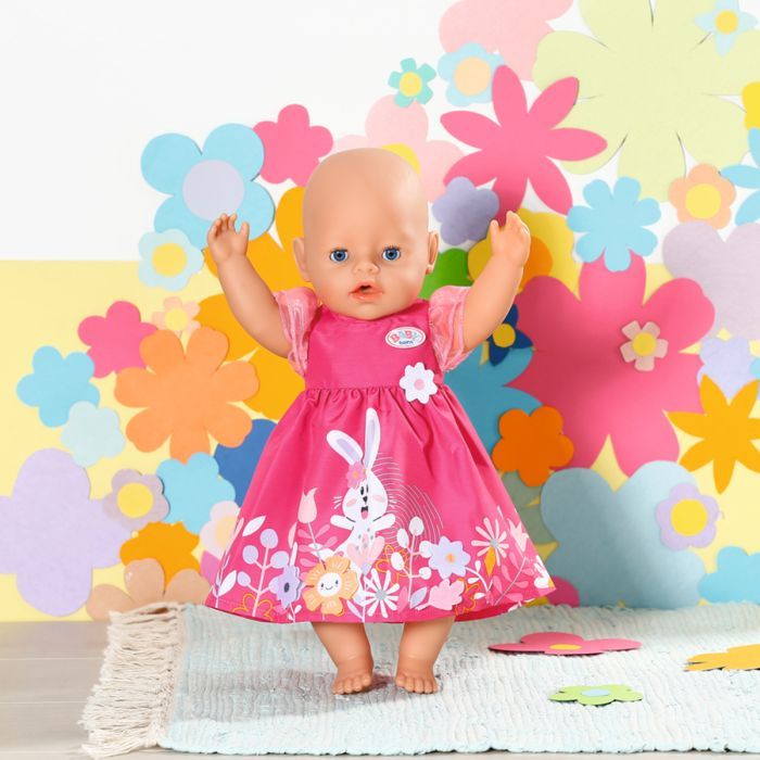 Аксесуар до ляльки Zapf Одяг для ляльки Baby Born Сукня з квітами 43 см (832639) зображення 5