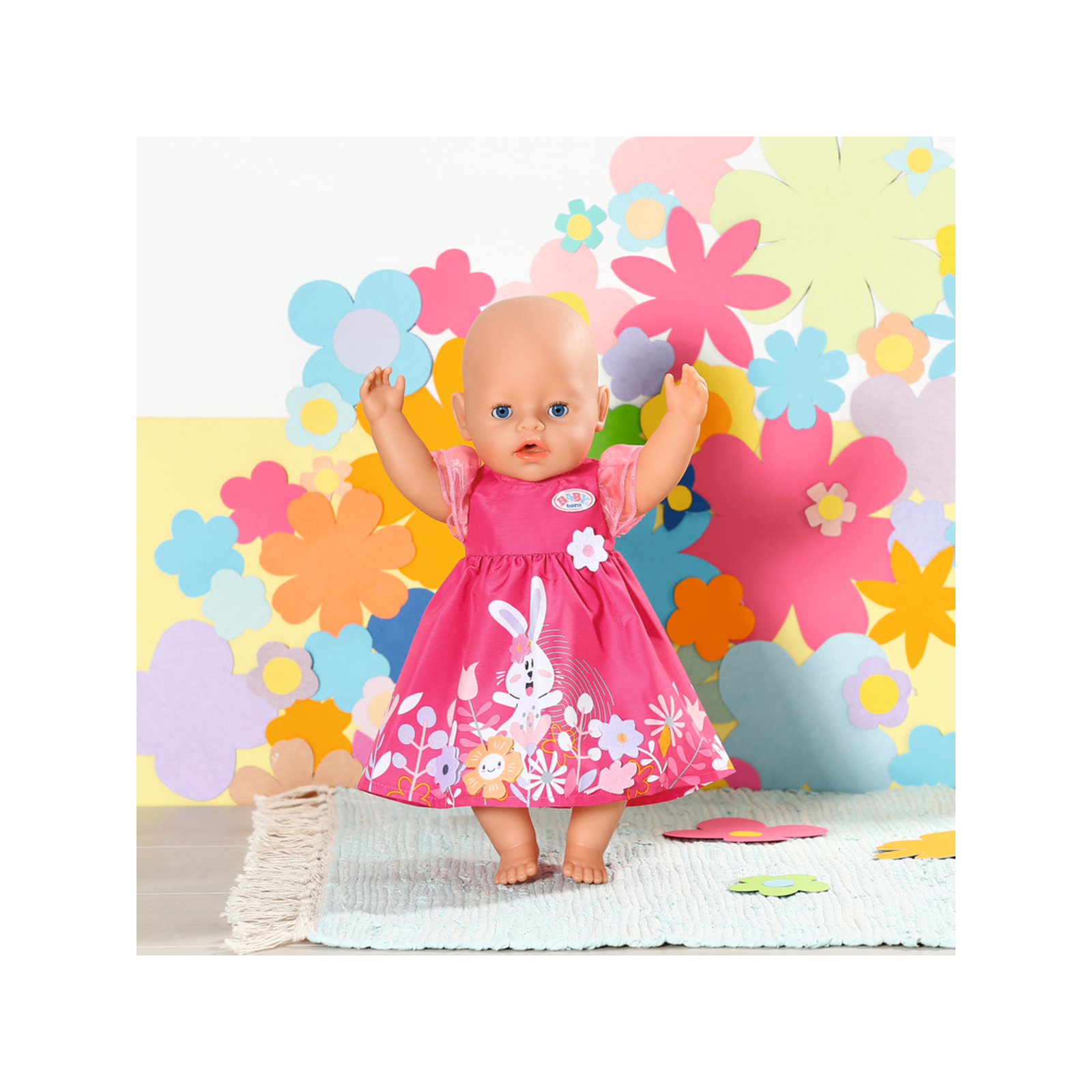 Аксессуар к кукле Zapf Одежда для куклы Baby Born Платье с цветами 43 см (832639) изображение 5