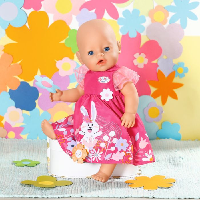 Аксесуар до ляльки Zapf Одяг для ляльки Baby Born Сукня з квітами 43 см (832639) зображення 6