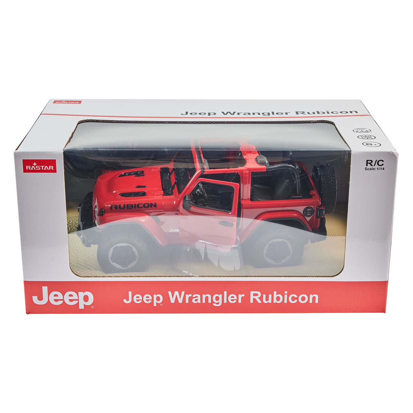 Радіокерована іграшка Rastar JEEP Wrangler Rubicon 1:14 червоний (79460 red) зображення 10
