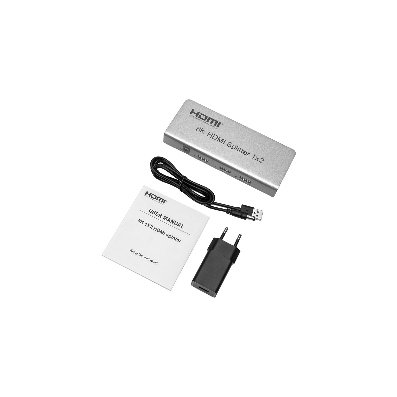 Розгалужувач PowerPlant HDMI 8K 1x2 (CA914197) зображення 6