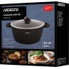 Кастрюля Ardesto Gemini Anzio скляна кришка 20 см 2,5 л чорна (AR2420GE) изображение 10