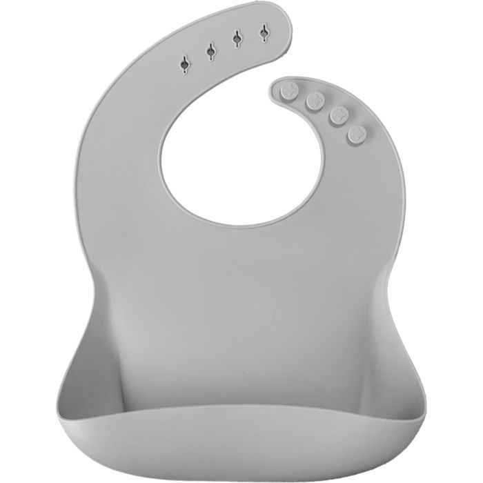Слинявчик MinikOiOi Basics-Bib силіконовий 100 (Powder Grey) (101020054)