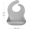 Слинявчик MinikOiOi Basics-Bib силіконовий 100 (Powder Grey) (101020054) зображення 6