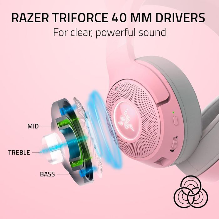 Наушники Razer Kraken Kitty V2 Bluetooth Black (RZ04-04860500-R3M1) изображение 7