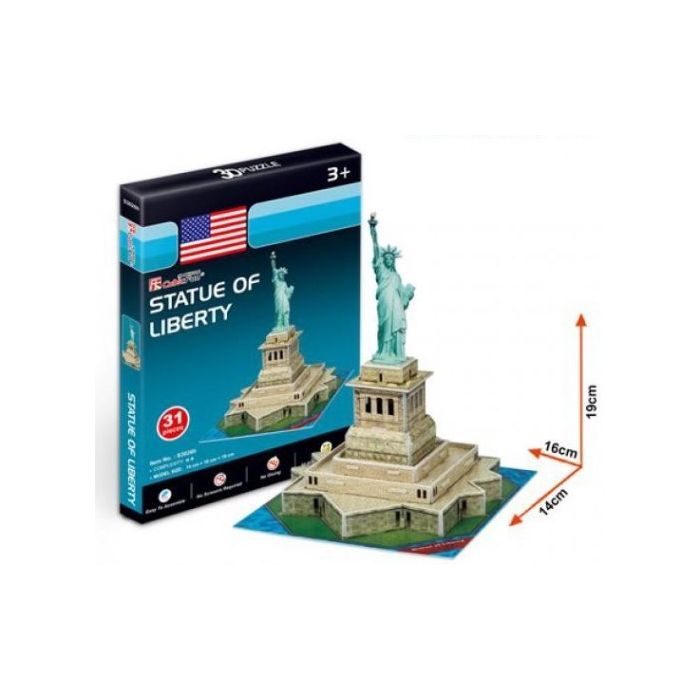 Пазл Cubic Fun 3D Статуя Свободы мини (S3026h) изображение 2