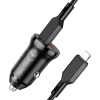 Зарядний пристрій BOROFONE BZ18A PD20W+QC3.0 car charger set(Type-C to iP) USB-A/Type-C Black (BZ18ACLB) зображення 2